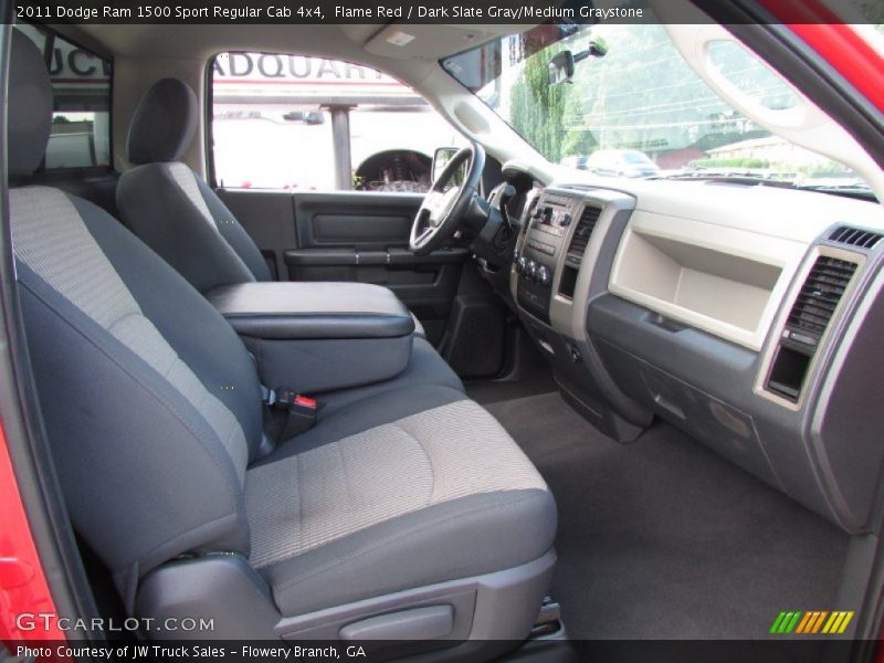 Flame Red / Dark Slate Gray/Medium Graystone 2011 Dodge Ram 1500 Sport Regular Cab 4x4