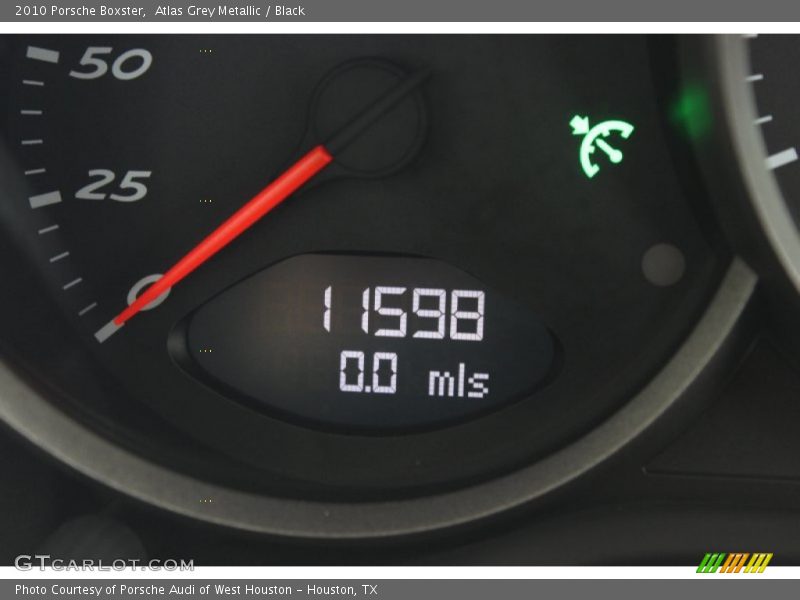 Atlas Grey Metallic / Black 2010 Porsche Boxster