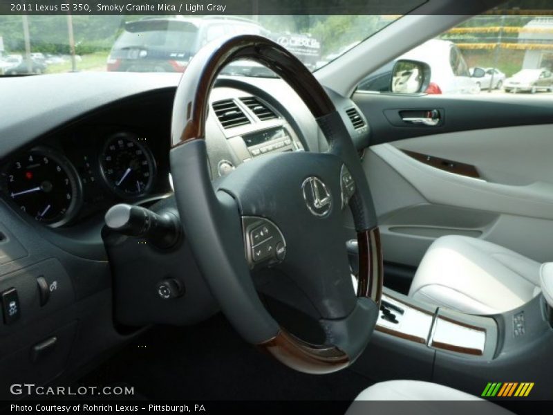 Smoky Granite Mica / Light Gray 2011 Lexus ES 350