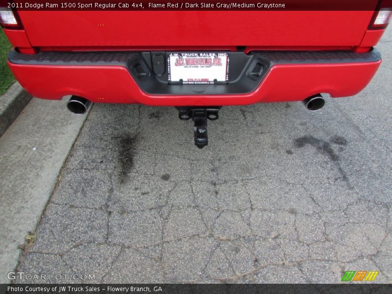 Flame Red / Dark Slate Gray/Medium Graystone 2011 Dodge Ram 1500 Sport Regular Cab 4x4