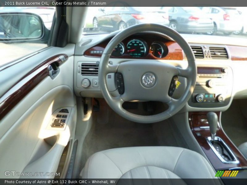 Cyber Gray Metallic / Titanium 2011 Buick Lucerne CXL