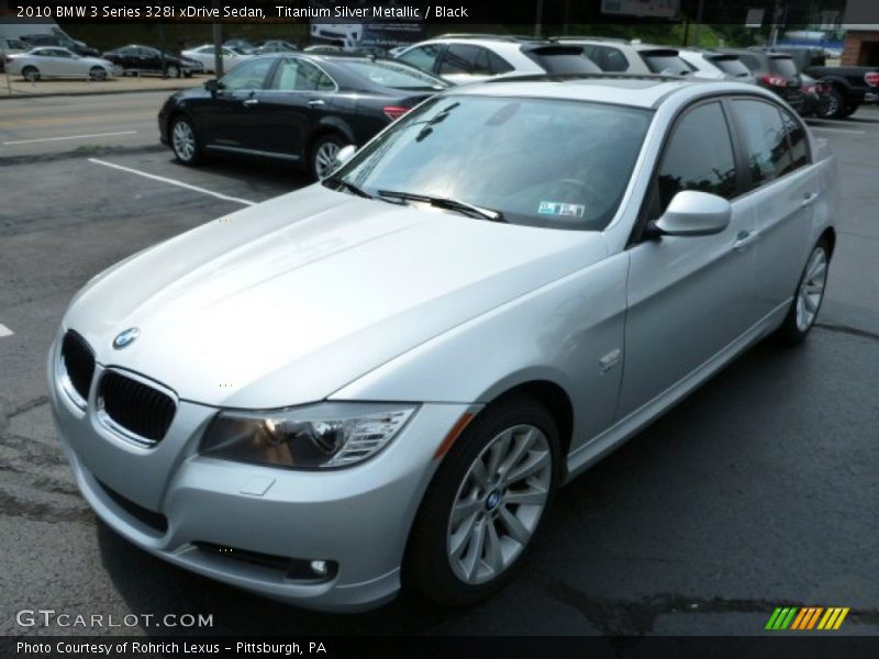 Titanium Silver Metallic / Black 2010 BMW 3 Series 328i xDrive Sedan