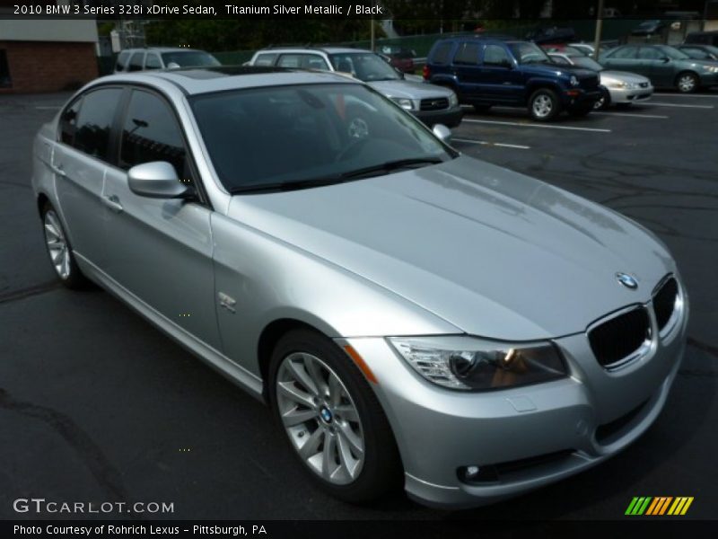 Titanium Silver Metallic / Black 2010 BMW 3 Series 328i xDrive Sedan