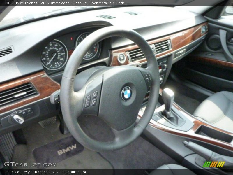 Titanium Silver Metallic / Black 2010 BMW 3 Series 328i xDrive Sedan