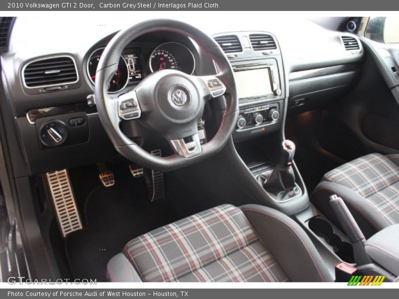 Carbon Grey Steel / Interlagos Plaid Cloth 2010 Volkswagen GTI 2 Door