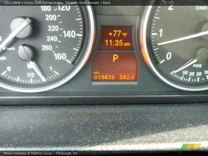 Titanium Silver Metallic / Black 2010 BMW 3 Series 328i xDrive Sedan