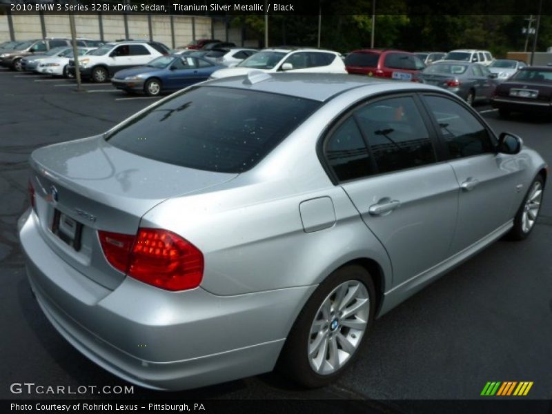 Titanium Silver Metallic / Black 2010 BMW 3 Series 328i xDrive Sedan