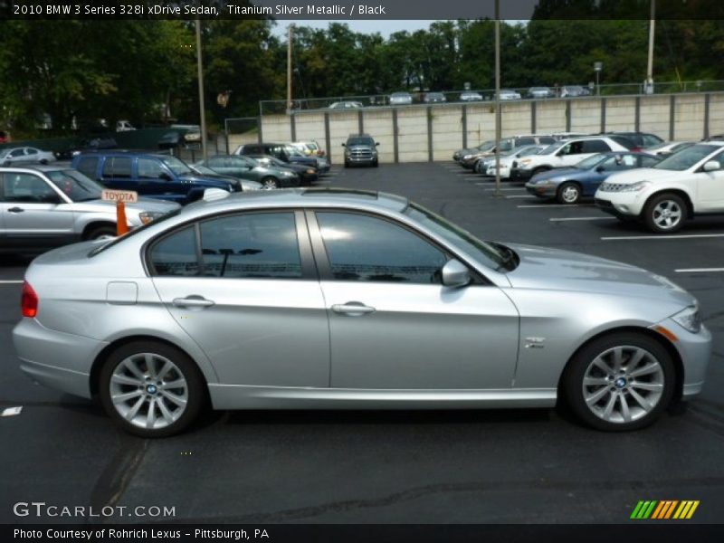 Titanium Silver Metallic / Black 2010 BMW 3 Series 328i xDrive Sedan