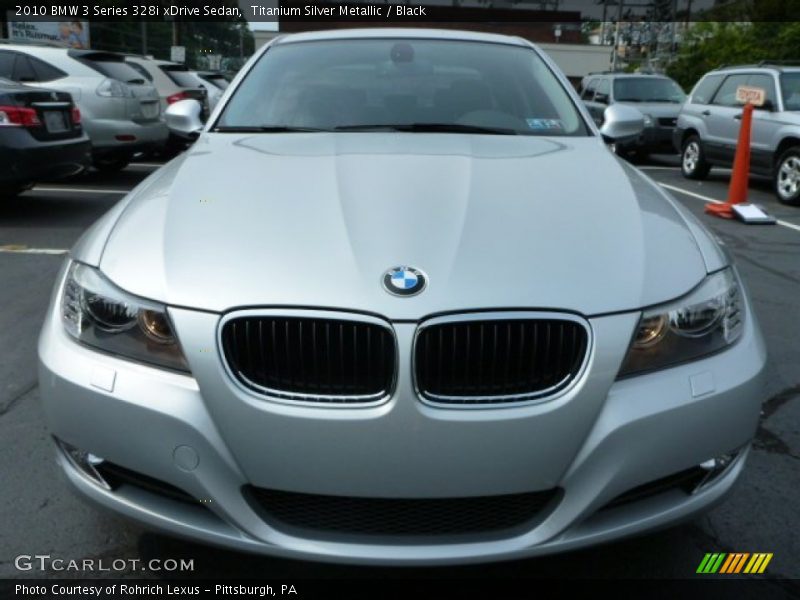 Titanium Silver Metallic / Black 2010 BMW 3 Series 328i xDrive Sedan