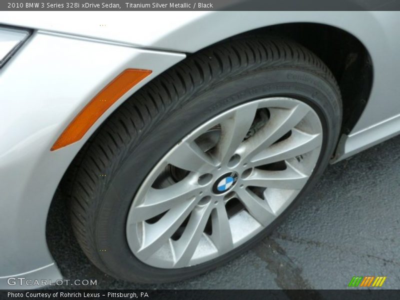 Titanium Silver Metallic / Black 2010 BMW 3 Series 328i xDrive Sedan