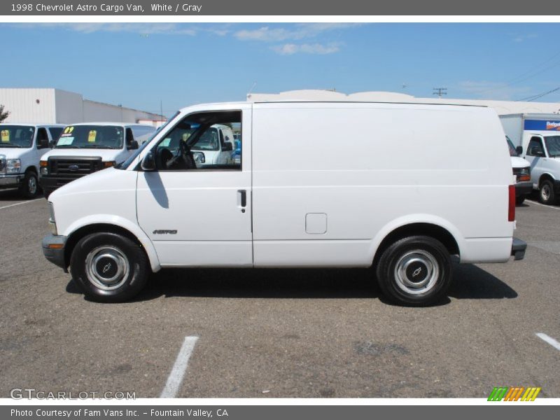 White / Gray 1998 Chevrolet Astro Cargo Van
