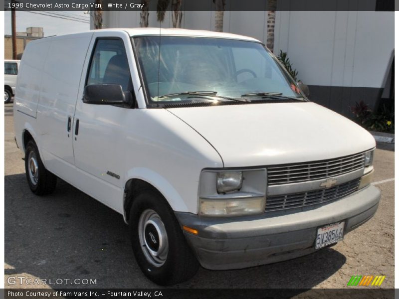 White / Gray 1998 Chevrolet Astro Cargo Van