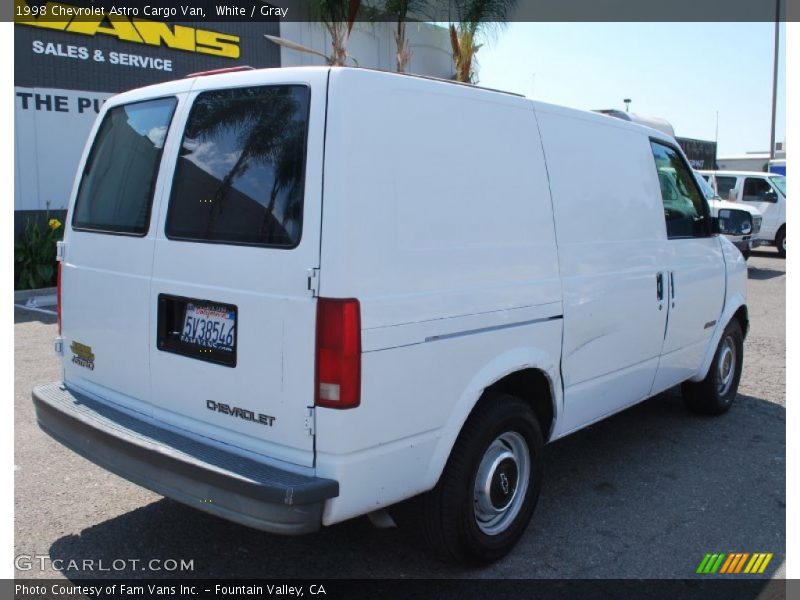 White / Gray 1998 Chevrolet Astro Cargo Van