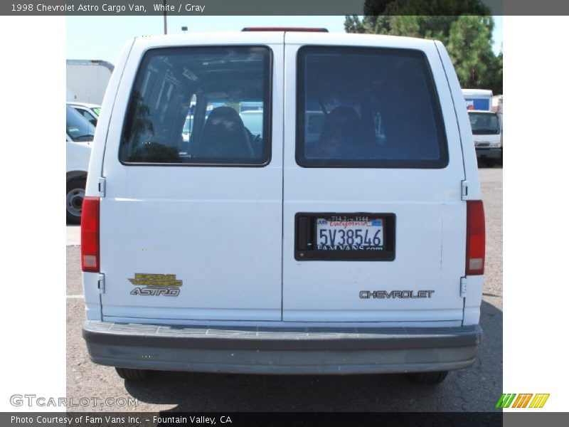 White / Gray 1998 Chevrolet Astro Cargo Van