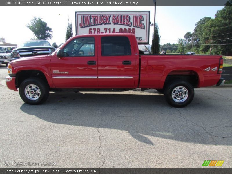 Fire Red / Medium Gray 2007 GMC Sierra 2500HD Classic SLT Crew Cab 4x4