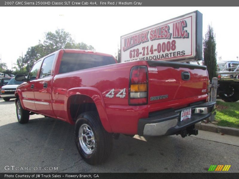 Fire Red / Medium Gray 2007 GMC Sierra 2500HD Classic SLT Crew Cab 4x4