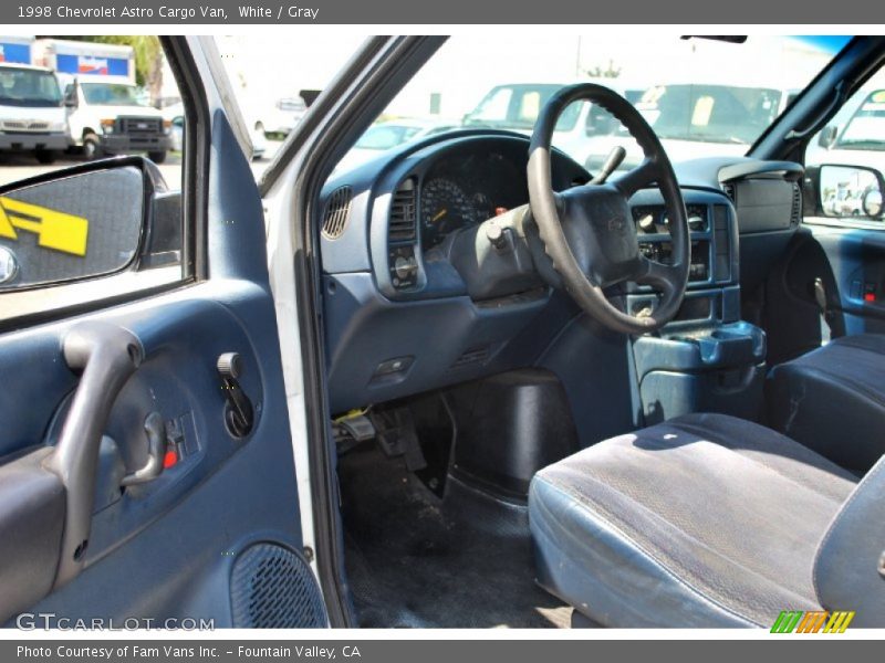 White / Gray 1998 Chevrolet Astro Cargo Van