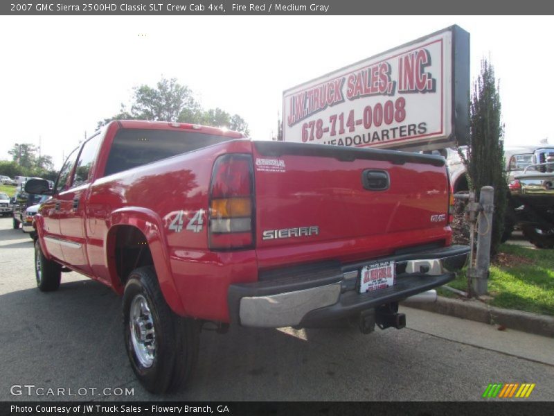 Fire Red / Medium Gray 2007 GMC Sierra 2500HD Classic SLT Crew Cab 4x4
