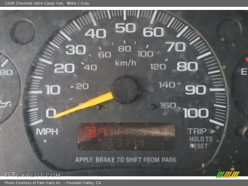 White / Gray 1998 Chevrolet Astro Cargo Van