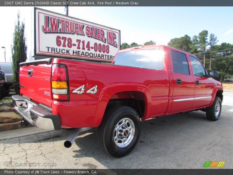 Fire Red / Medium Gray 2007 GMC Sierra 2500HD Classic SLT Crew Cab 4x4