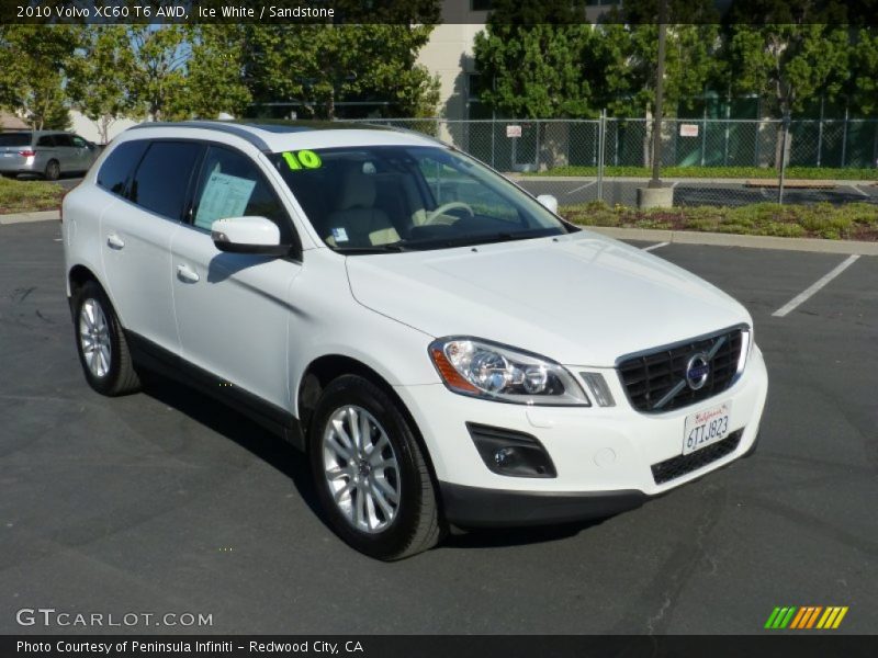 Ice White / Sandstone 2010 Volvo XC60 T6 AWD