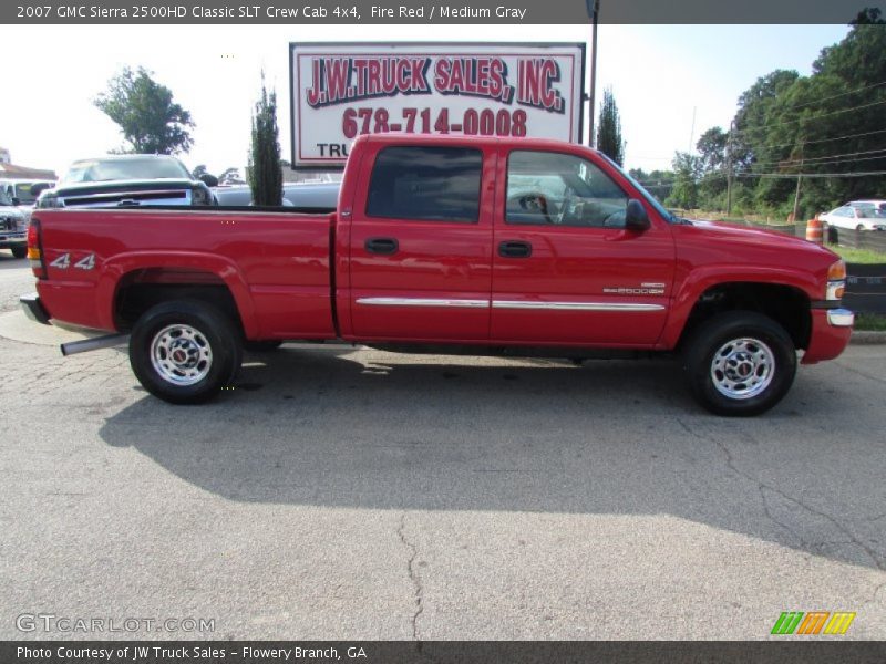 Fire Red / Medium Gray 2007 GMC Sierra 2500HD Classic SLT Crew Cab 4x4