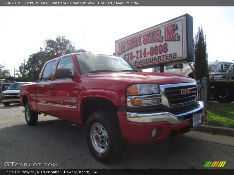 Fire Red / Medium Gray 2007 GMC Sierra 2500HD Classic SLT Crew Cab 4x4