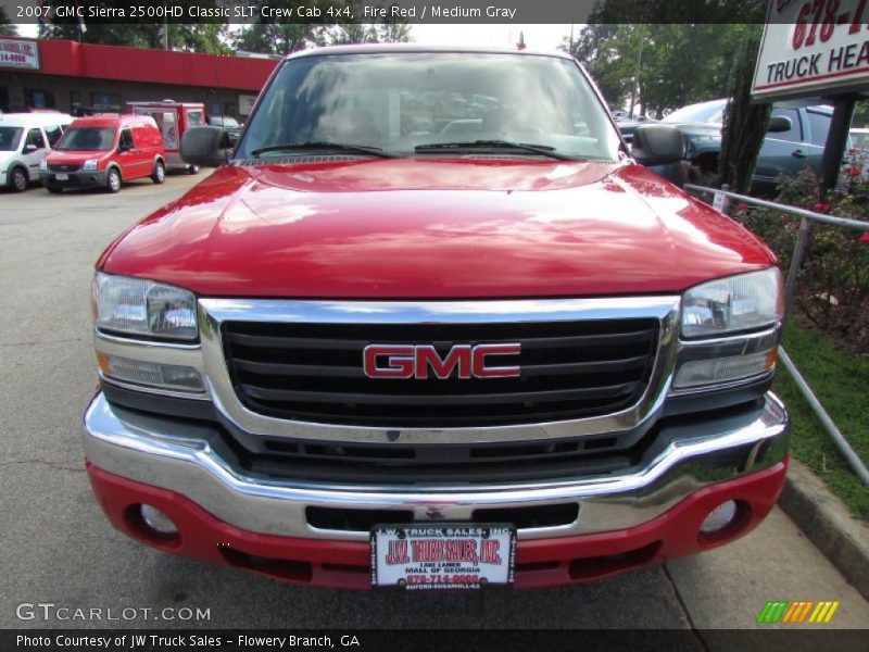 Fire Red / Medium Gray 2007 GMC Sierra 2500HD Classic SLT Crew Cab 4x4