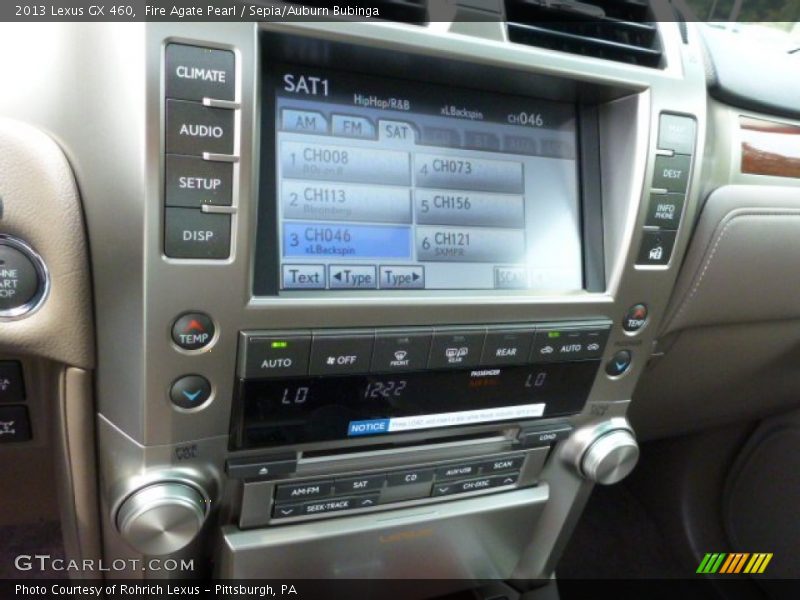 Fire Agate Pearl / Sepia/Auburn Bubinga 2013 Lexus GX 460