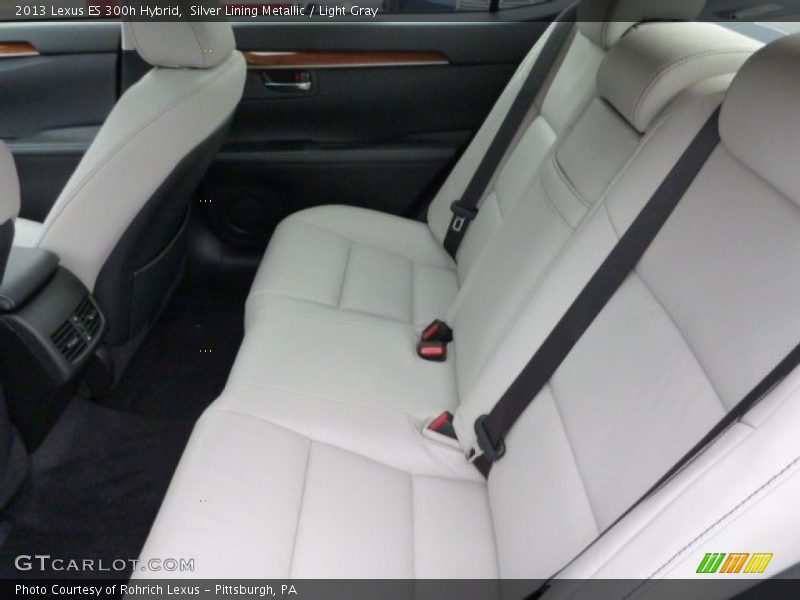 Silver Lining Metallic / Light Gray 2013 Lexus ES 300h Hybrid