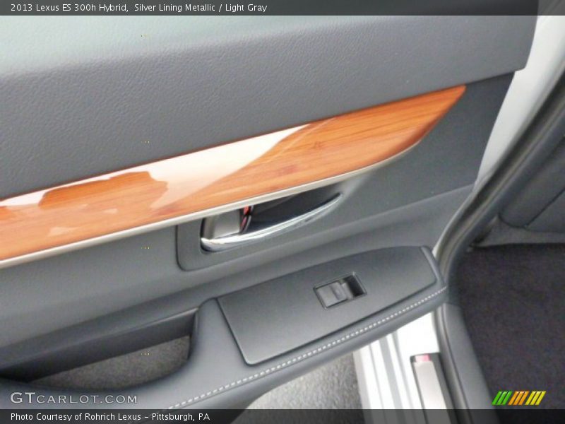 Silver Lining Metallic / Light Gray 2013 Lexus ES 300h Hybrid