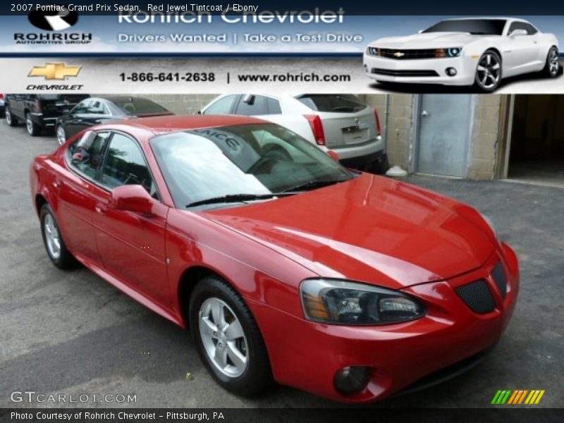 Red Jewel Tintcoat / Ebony 2007 Pontiac Grand Prix Sedan