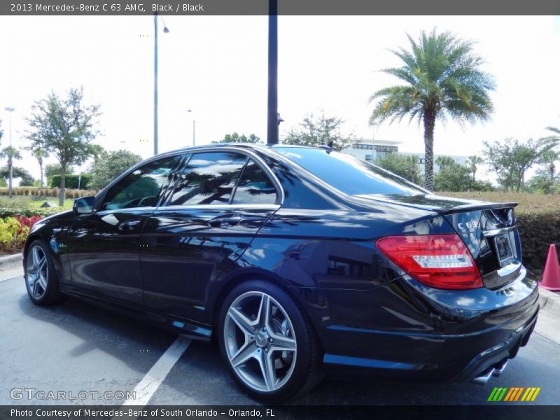 Black / Black 2013 Mercedes-Benz C 63 AMG