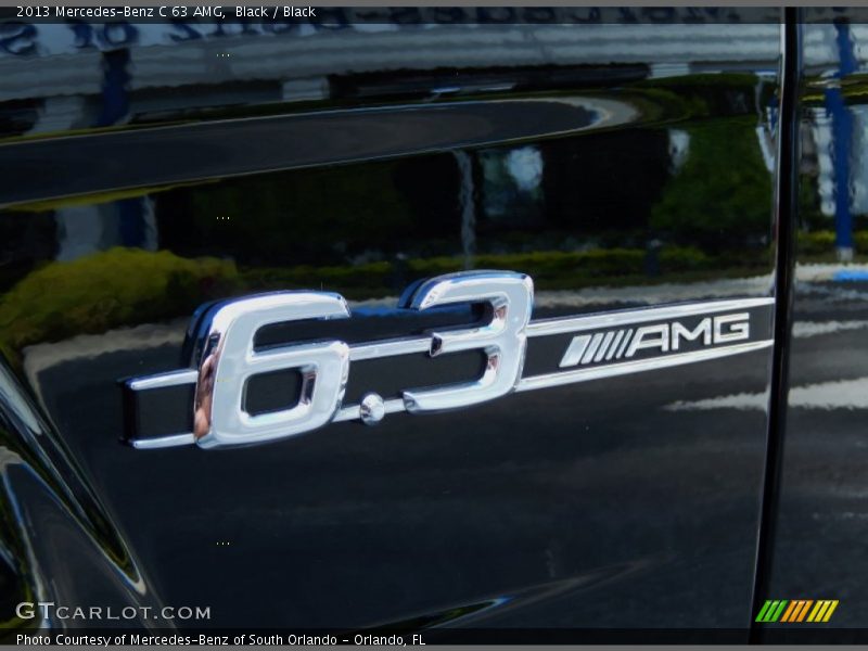 Black / Black 2013 Mercedes-Benz C 63 AMG