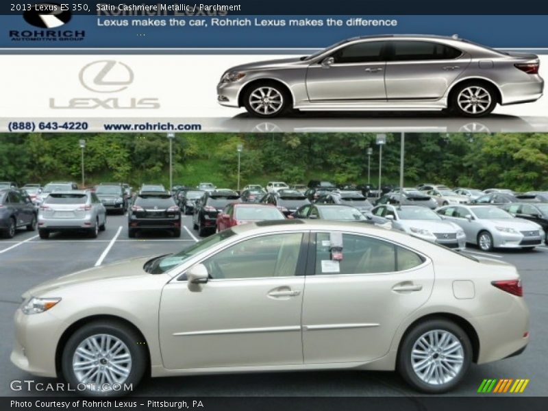 Satin Cashmere Metallic / Parchment 2013 Lexus ES 350