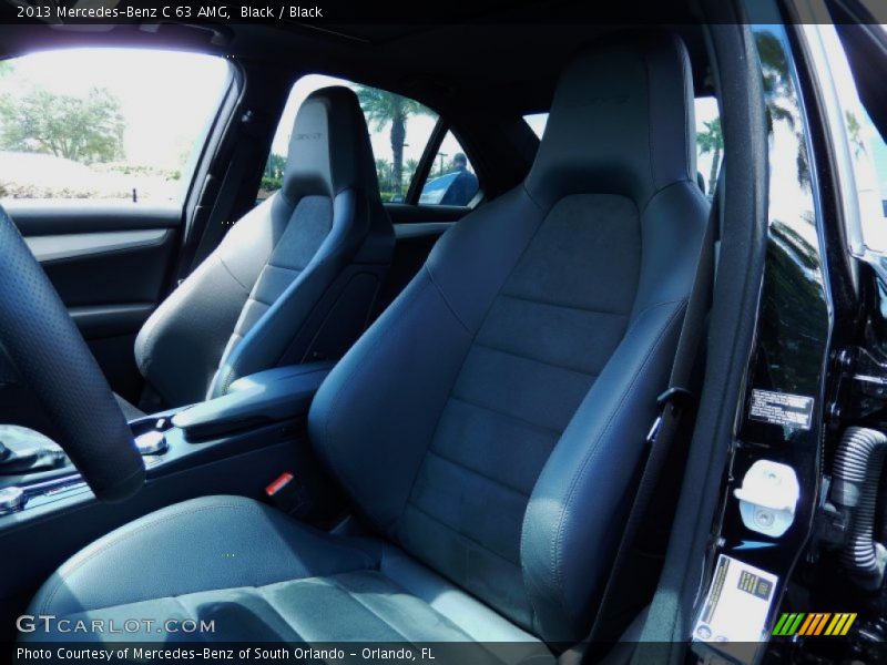 Black / Black 2013 Mercedes-Benz C 63 AMG