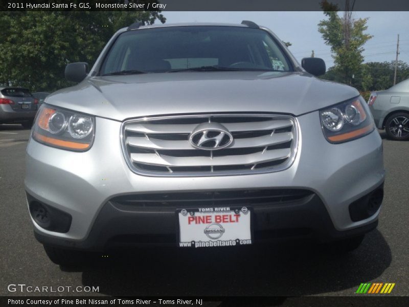 Moonstone Silver / Gray 2011 Hyundai Santa Fe GLS