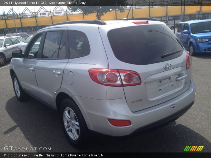 Moonstone Silver / Gray 2011 Hyundai Santa Fe GLS