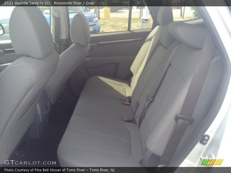 Moonstone Silver / Gray 2011 Hyundai Santa Fe GLS