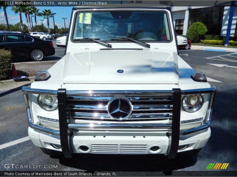 Arctic White / Chestnut/Black 2013 Mercedes-Benz G 550