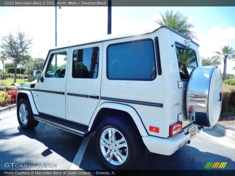 Arctic White / Chestnut/Black 2013 Mercedes-Benz G 550