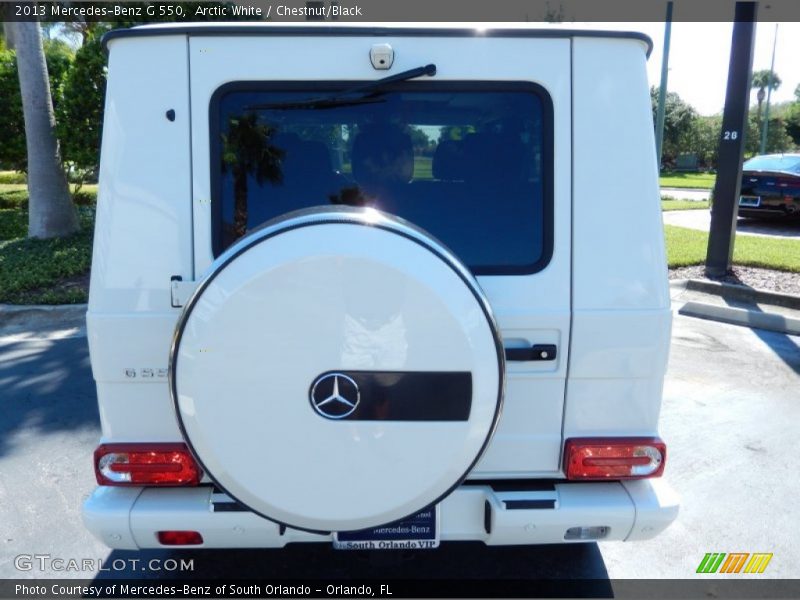 Arctic White / Chestnut/Black 2013 Mercedes-Benz G 550