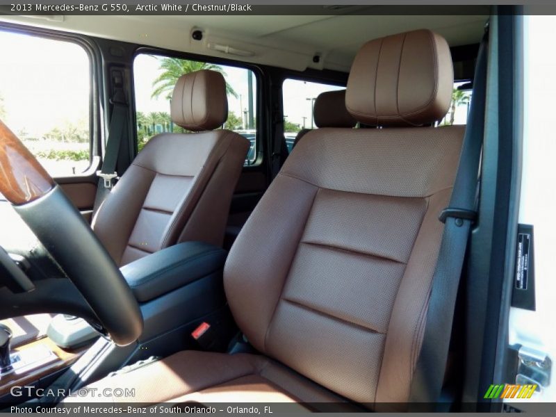 Front Seat of 2013 G 550
