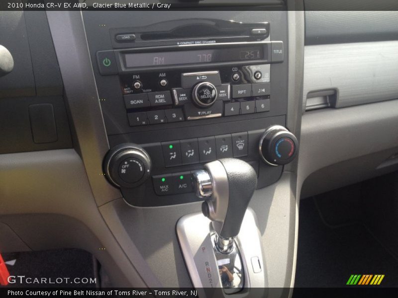 Glacier Blue Metallic / Gray 2010 Honda CR-V EX AWD