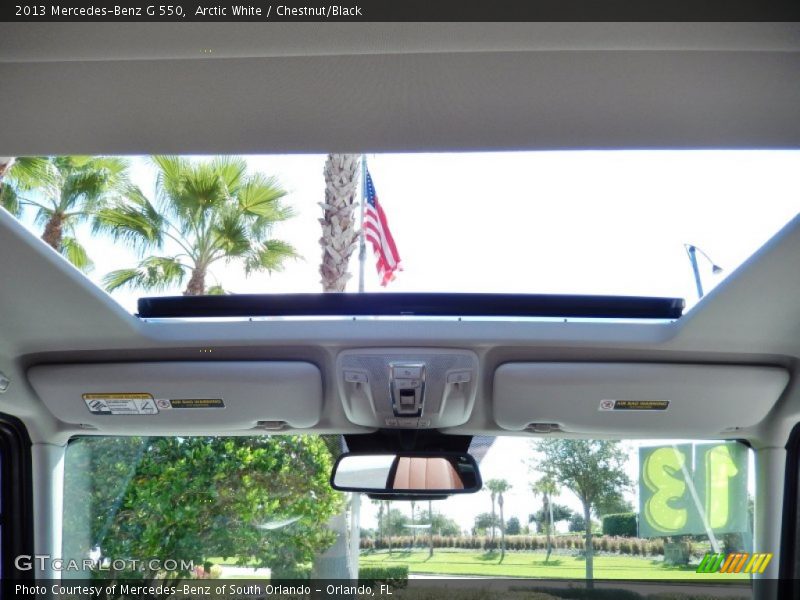 Arctic White / Chestnut/Black 2013 Mercedes-Benz G 550
