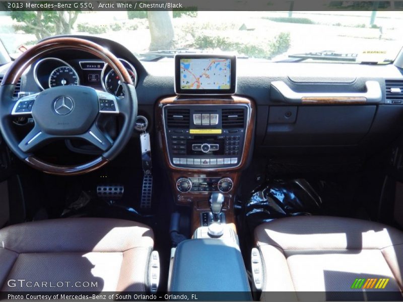 Arctic White / Chestnut/Black 2013 Mercedes-Benz G 550