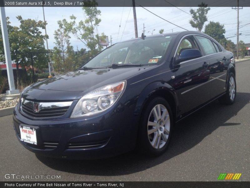 Deep Blue / Tan 2008 Saturn Aura XE 3.5