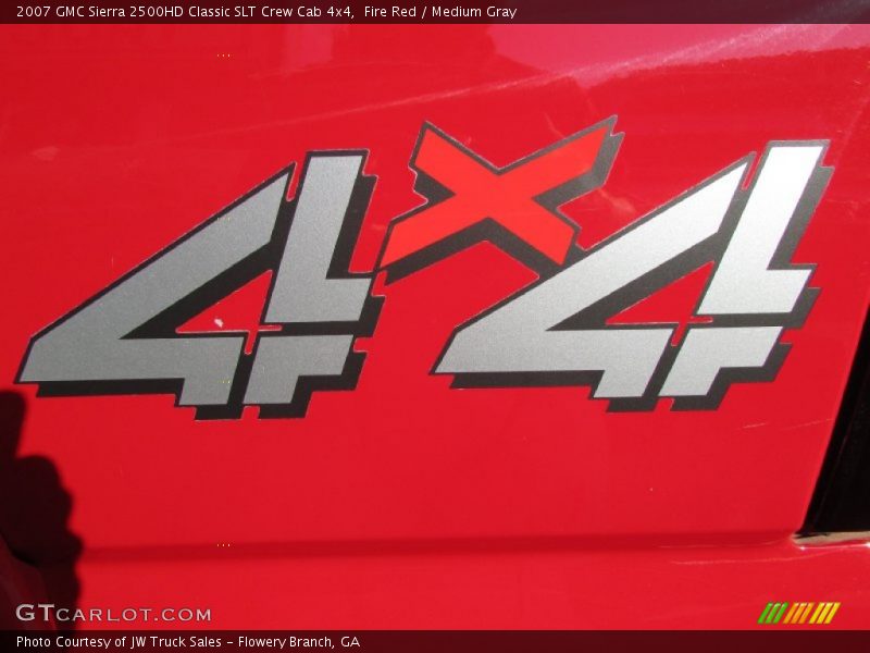 Fire Red / Medium Gray 2007 GMC Sierra 2500HD Classic SLT Crew Cab 4x4