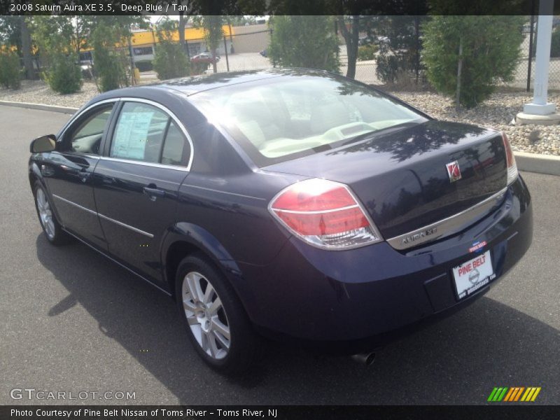 Deep Blue / Tan 2008 Saturn Aura XE 3.5