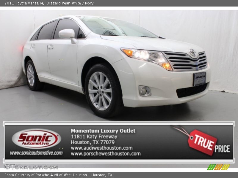 Blizzard Pearl White / Ivory 2011 Toyota Venza I4